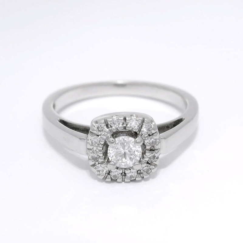 Valkokulta 0.28ct | Valkokulta - Timanttisormukset - Princess/Story of Love | Caratia