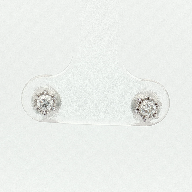 Timanttikorvakorut 0.15ct | Valkokulta - Timanttikorvakorut - Muut valmistajat | Caratia
