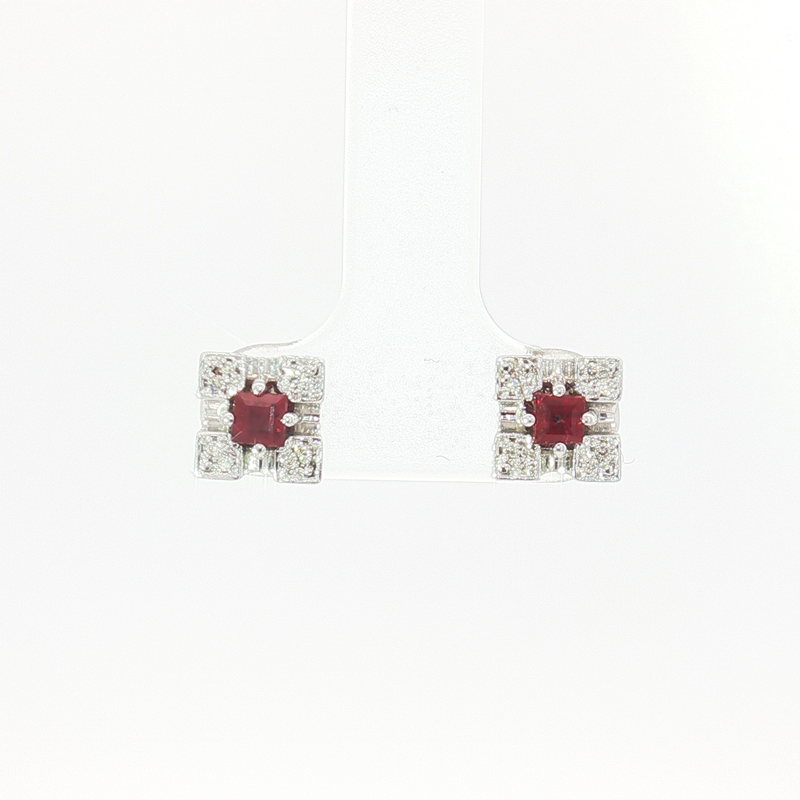 Timanttikorvakorut 0.06ct | Valkokulta - Timanttikorvakorut - Muut valmistajat | Caratia