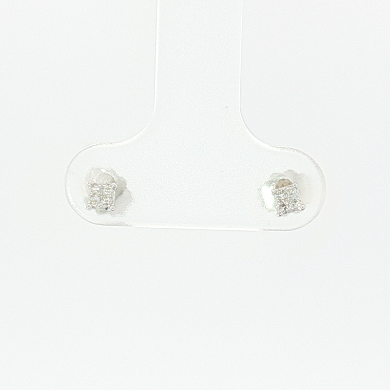 Timanttikorvakorut 0.03ct | Valkokulta - Timanttikorvakorut - Muut valmistajat | Caratia
