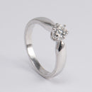 Kultajousi Princess Belle timanttisormus 0.40ct | Valkokulta - Timanttisormukset - Muut valmistajat | Caratia