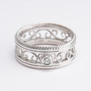 Kalevala Koru Filigraani-timanttisormus 0.06ct | Valkokulta - Timanttisormukset - Kalevala Koru | Caratia