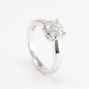 Timanttisormus 0.19ct | Valkokulta - Timanttisormukset - Princess/Story of Love | Caratia