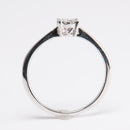 Lykka timanttisormus 0.12ct | Valkokulta - Timanttisormukset - Muut valmistajat | Caratia