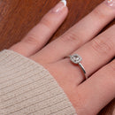 Timanttisormus 0.04ct | Valkokulta - Timanttisormukset - Princess/Story of Love | Caratia