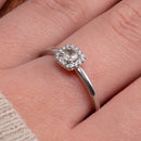 Timanttisormus 0.04ct | Valkokulta - Timanttisormukset - Princess/Story of Love | Caratia