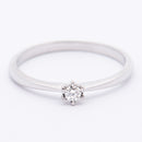 Timanttisormus 0.08ct | Valkokulta - Timanttisormukset - Muut valmistajat | Caratia