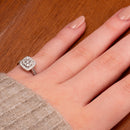 Timanttisormus 0.65ct | Valkokulta - Timanttisormukset - Princess/Story of Love | Caratia