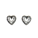 Kalevala Koru Talon sydän-korvakorut | Hopea - Korvakorut - Kalevala Koru | Caratia