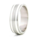 3D Titanium titaanisormus kahdella hopeanauhalla TS73-7 • Caratia