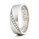 3D Titanium titaanisormus Swarovski zirkonialla T300-6 • Caratia