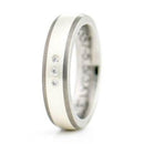 3D Titanium titaanisormus Swarovski zirkonialla TS57-5,5 • Caratia