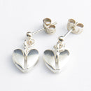 Kalevala Koru Sydämen puolikkaat -korvakorut | Hopea - Korvakorut - Kalevala Koru | Caratia