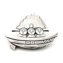 Kalevala Koru Miehet veneessä-rintakoru • Caratia